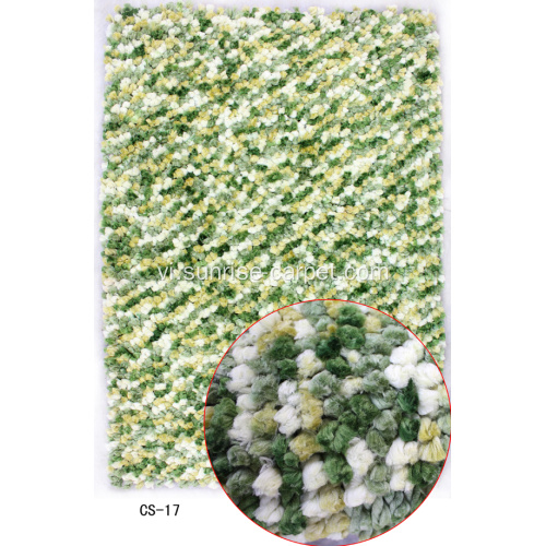 Polyester rậm Rug ở Sapce nhuộm